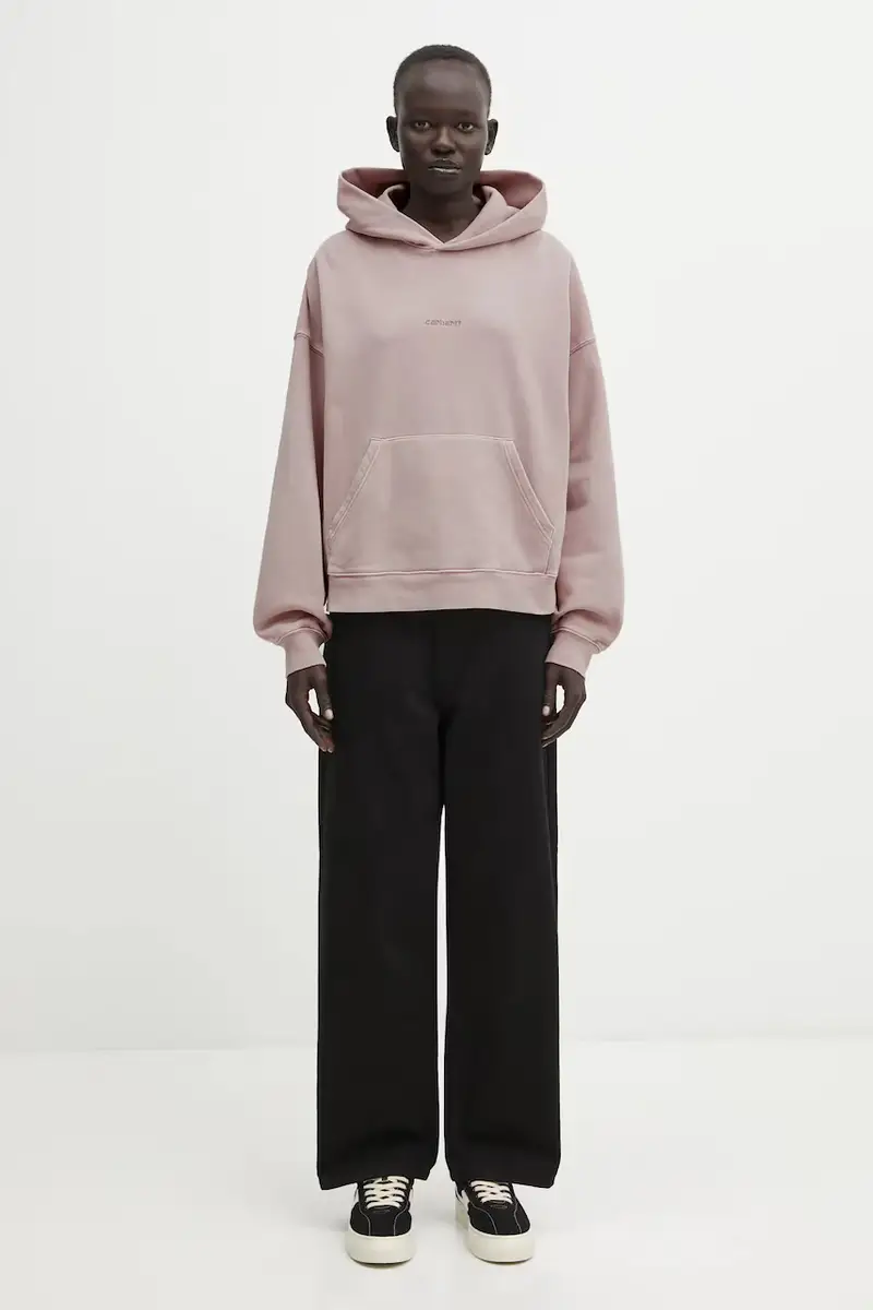 felpa in cotone W' Hooded Benton Sweat donna colore rosa con cappuccio I034512.1NJGD miniatura 5