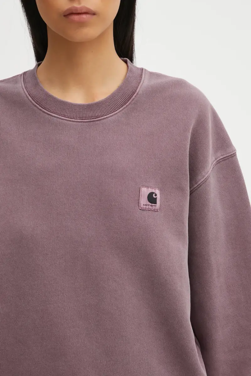 felpa in cotone W' Nelson Sweatshirt donna colore violetto I029537.33IGD miniatura 4