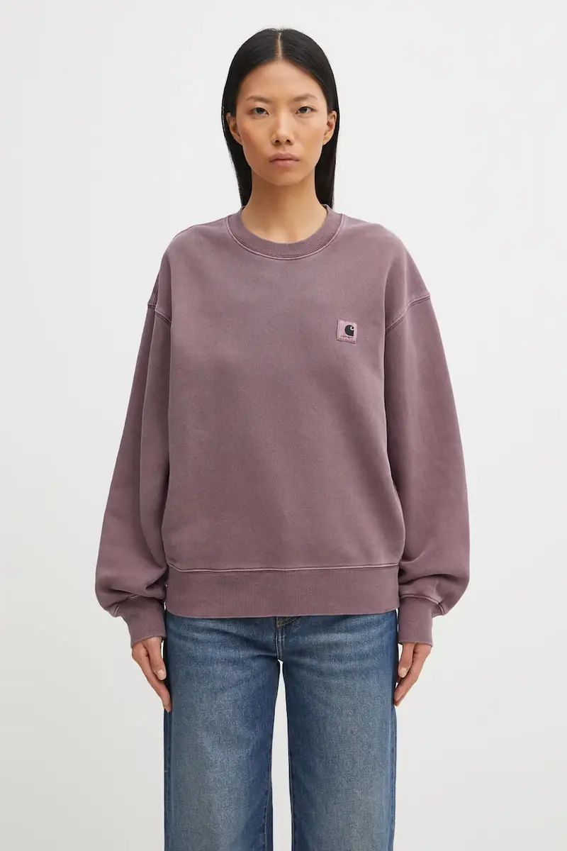 felpa in cotone W' Nelson Sweatshirt donna colore violetto I029537.33IGD