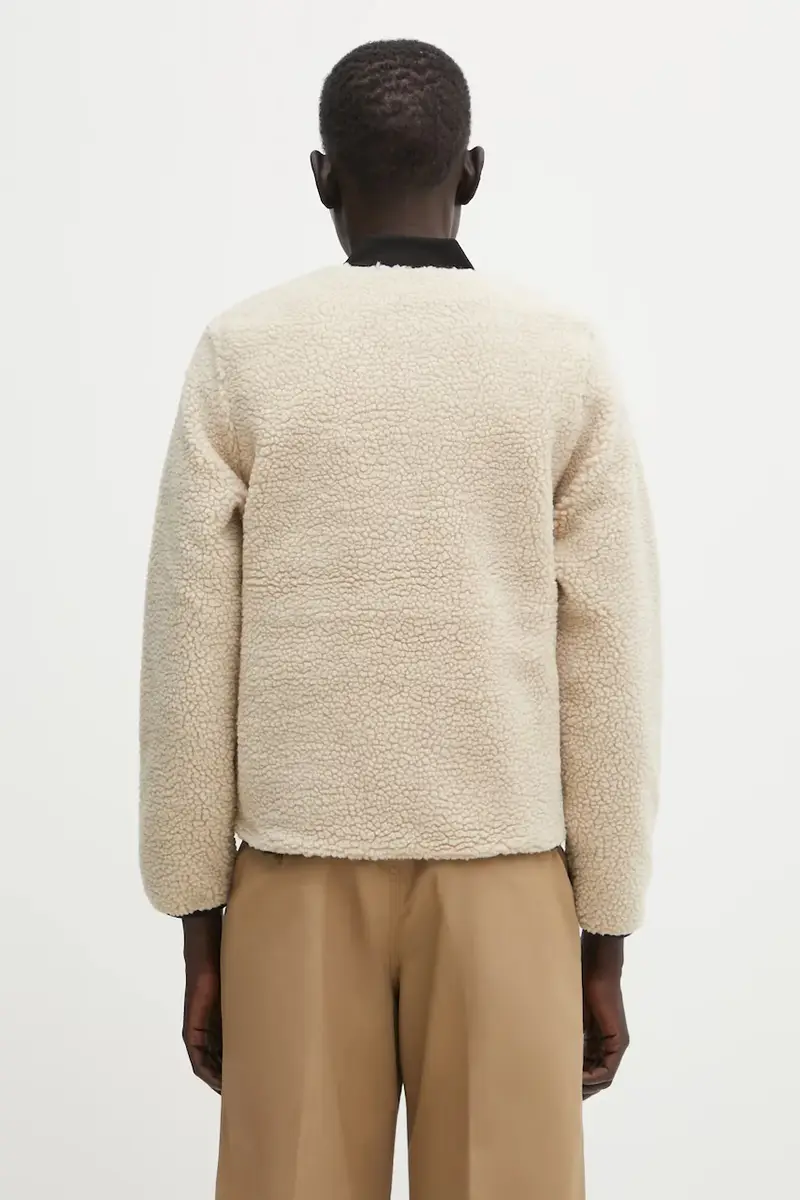 felpa in pile W' Janet Liner donna colore beige I035697.2NQXX miniatura 3