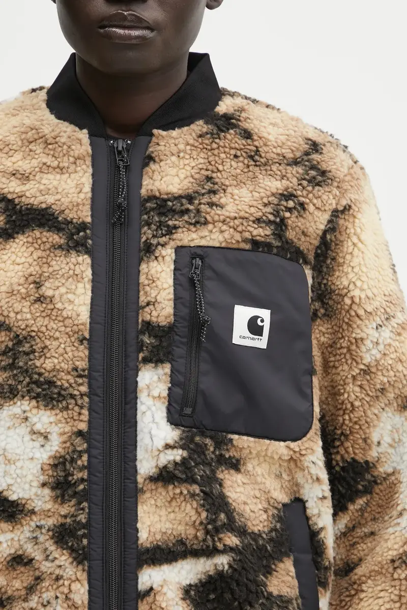 felpa in pile W' Janet Liner donna colore beige I035697.3BNXX miniatura 4