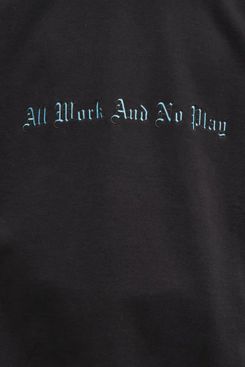 felpa No Play Sweat uomo colore nero con applicazione I035609.89XX miniatura 4