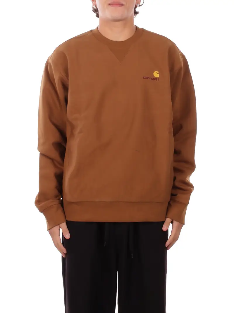 Felpa Unisex CARHARTT WIP Brown American script