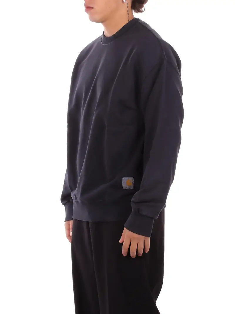 Felpa Uomo CARHARTT WIP Black Hudson sweatshirt cotton sweat miniatura 2