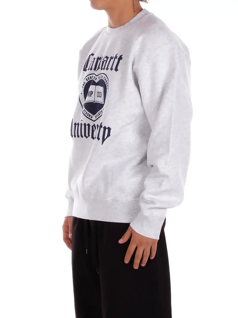 Felpa Uomo CARHARTT WIP Grigio Schooling sweatshirt miniatura 2