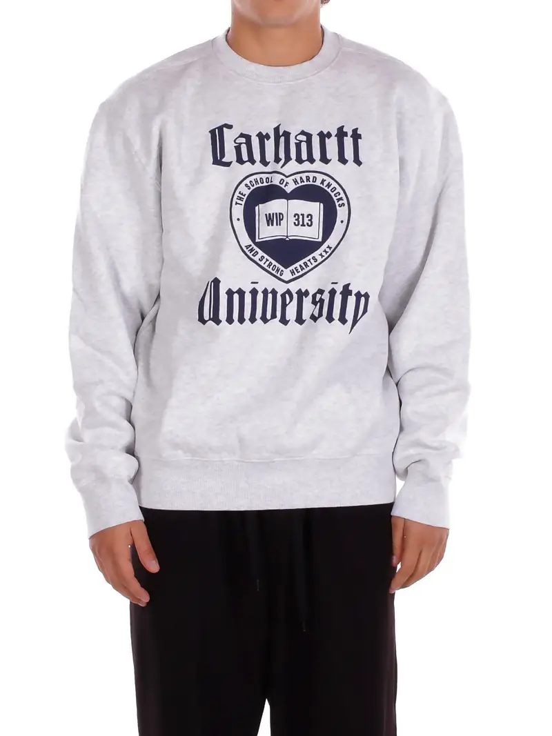 Felpa Uomo CARHARTT WIP Grigio Schooling sweatshirt