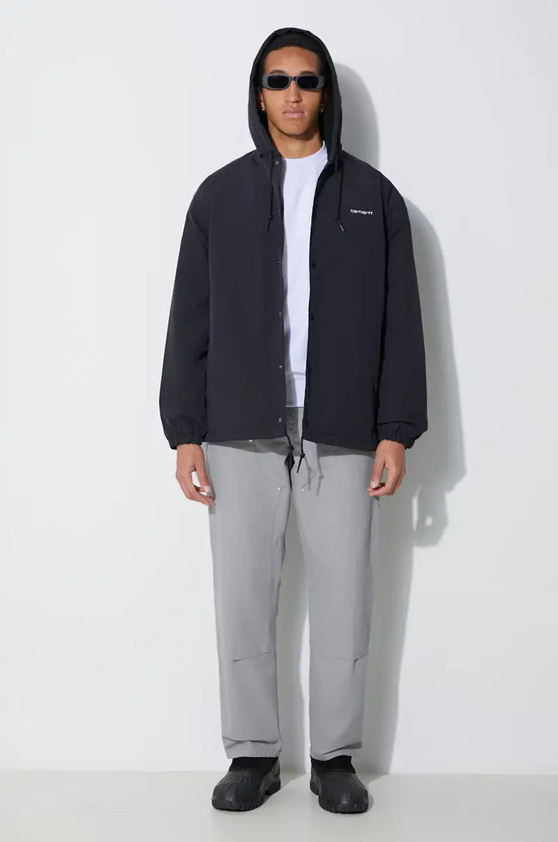 felpa uomo colore grigio con applicazione miniatura 2