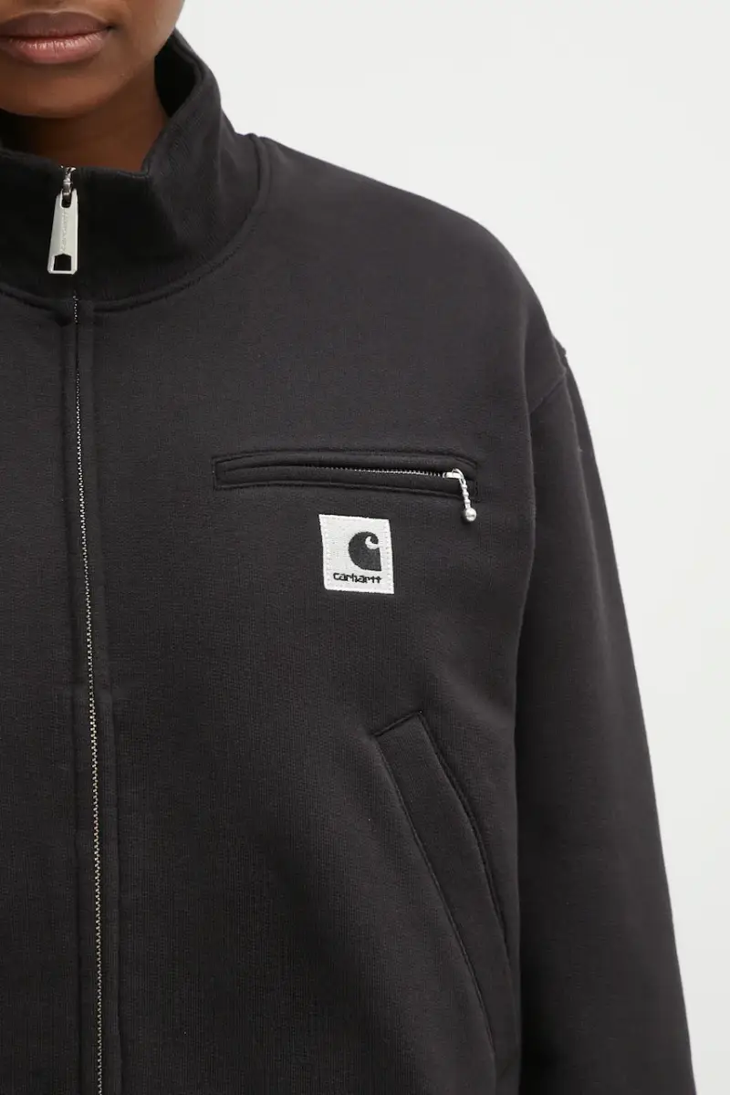 felpa W' Detroit Sweat Jacket donna colore nero I035703.8906 miniatura 4