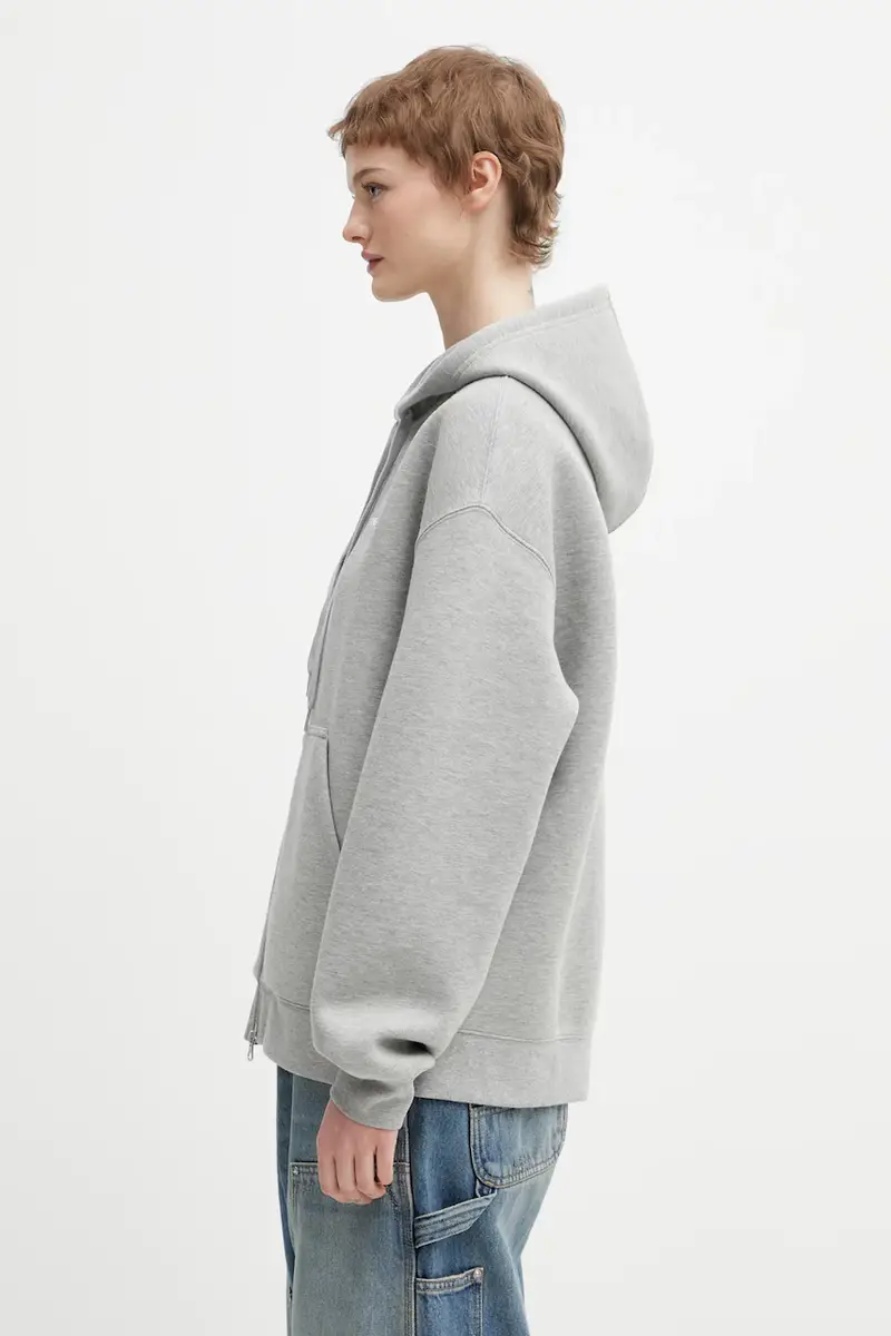 felpa W Hooded Alda Jacket donna colore grigio con cappuccio I036028.00DXX miniatura 2