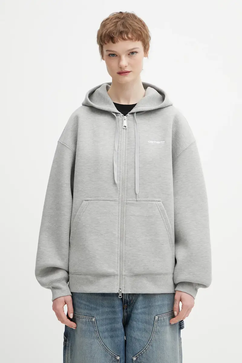 felpa W Hooded Alda Jacket donna colore grigio con cappuccio I036028.00DXX