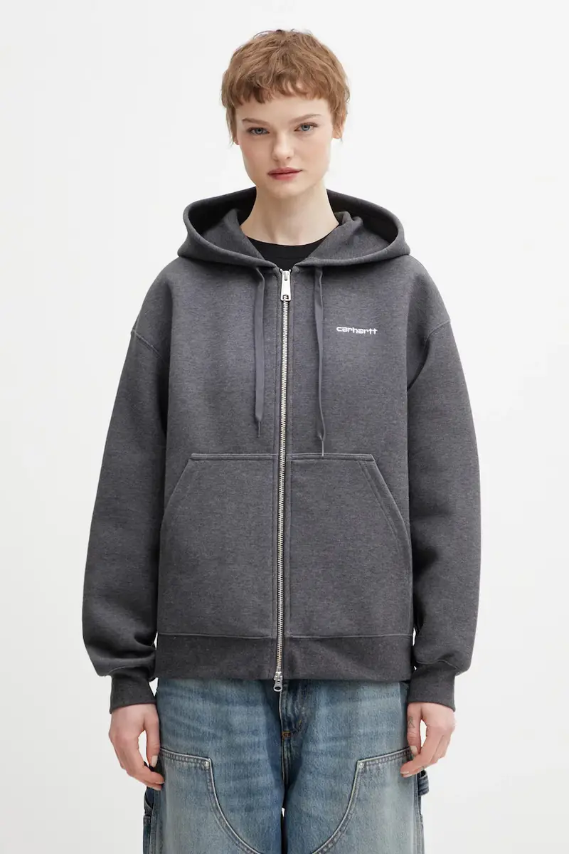 felpa W Hooded Alda Jacket donna colore grigio con cappuccio I036028.0D2XX