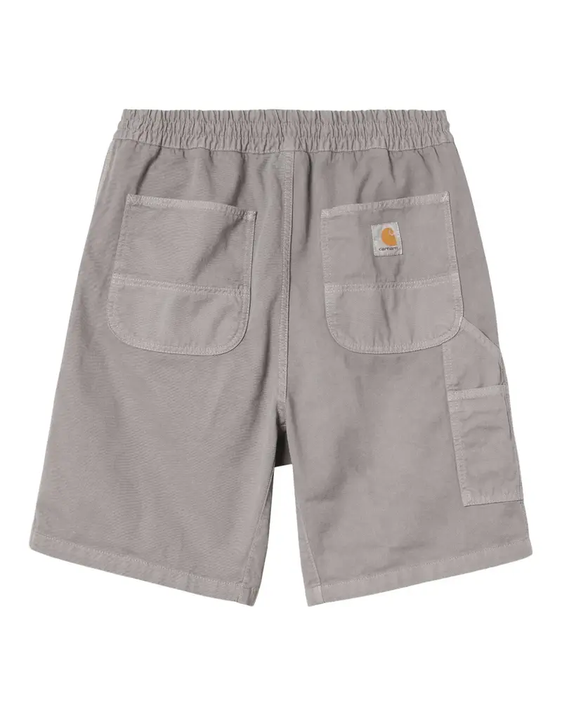 Carhartt Wip Flint short in cotone gamba larga con elastico in vita - Yosemite garment dyed S
