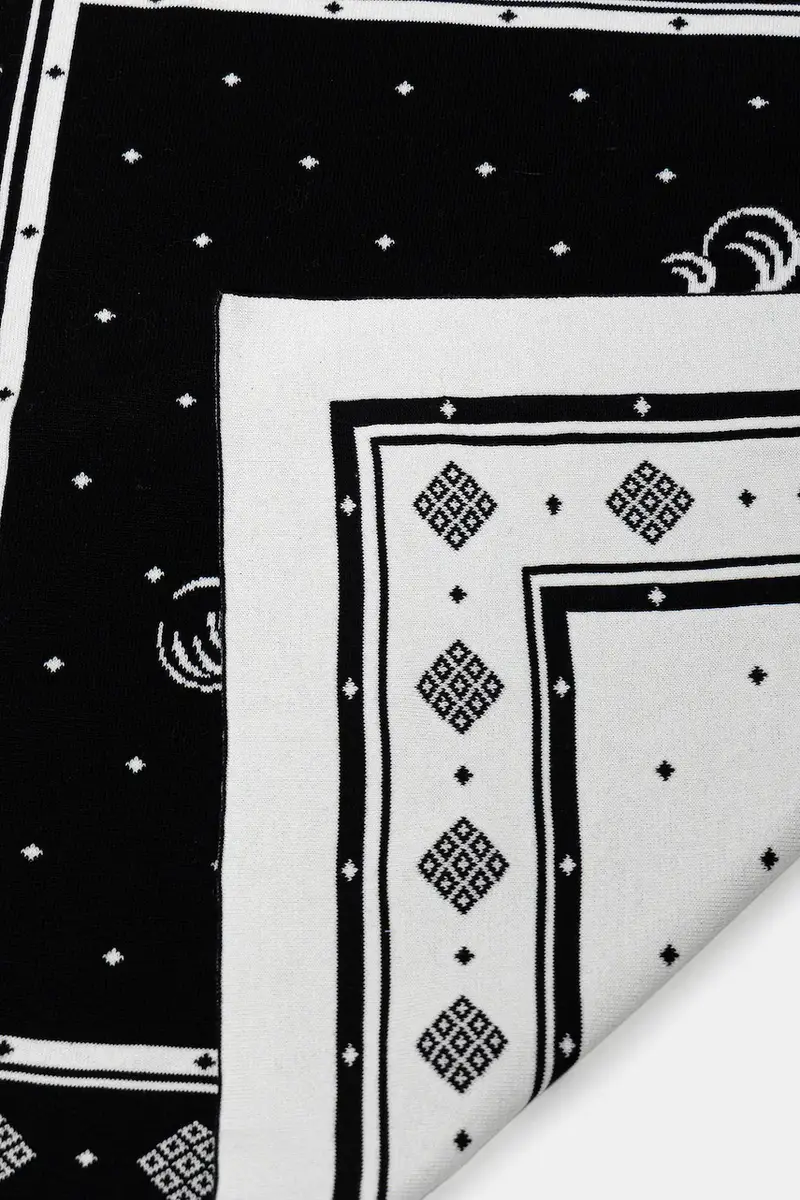 foulard in cotone 3 One 3 Bandana colore nero I035517.K02XX miniatura 2