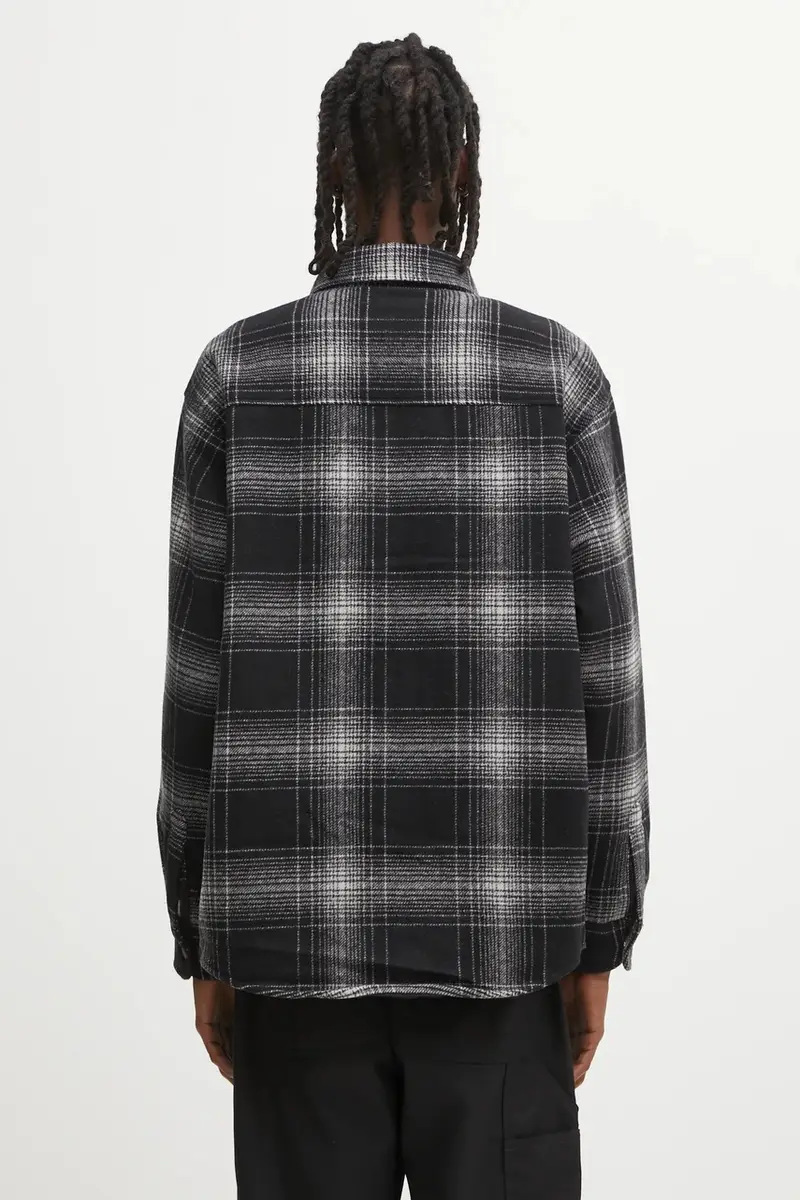 giacca con lana Brennan Shirt Jac colore grigio I035324.34JXX miniatura 3