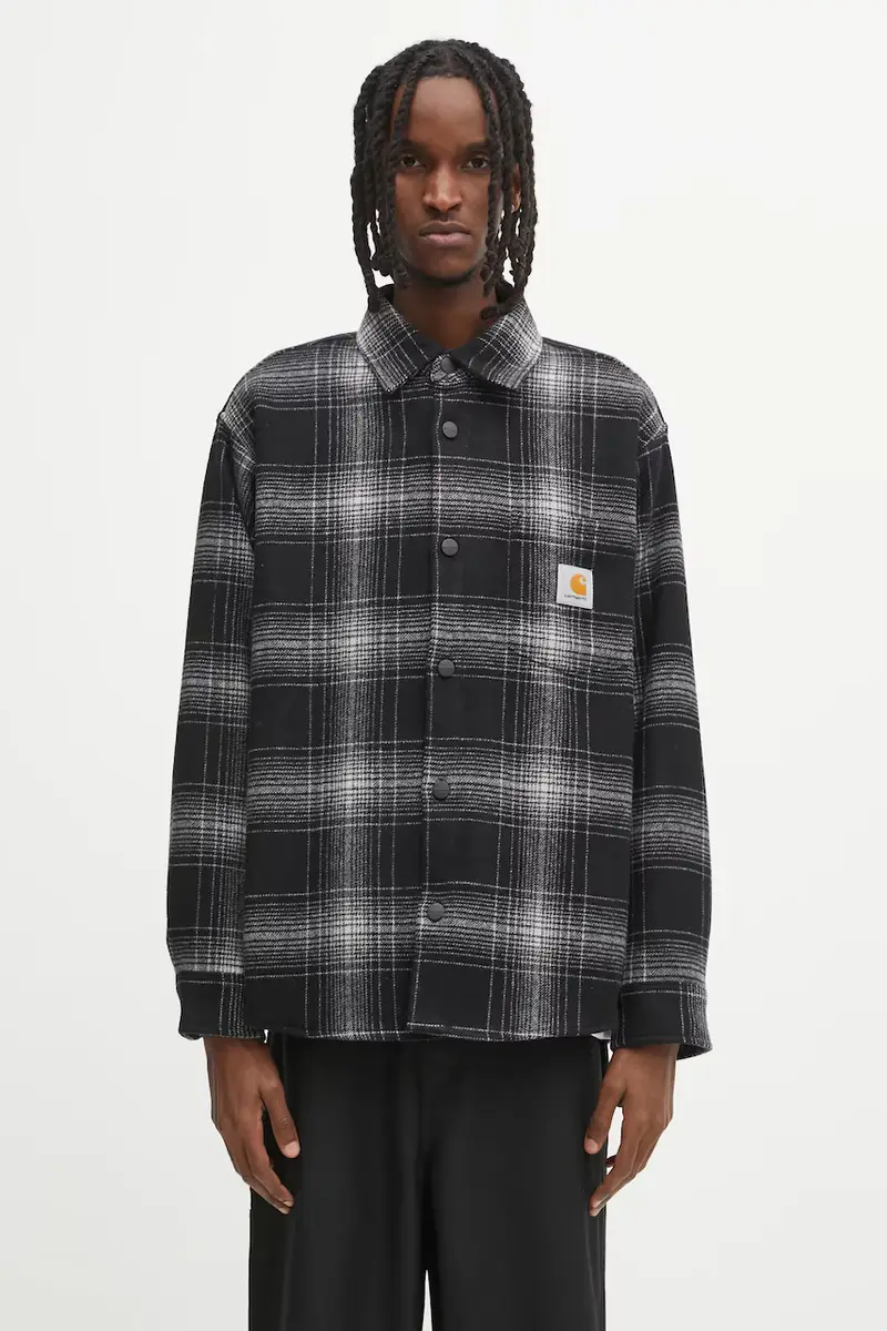 giacca con lana Brennan Shirt Jac colore grigio I035324.34JXX