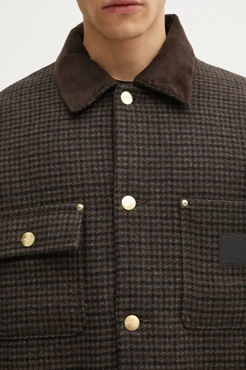 giacca con lana Lowis Chore Coat colore marrone I035344.35MXX miniatura 4