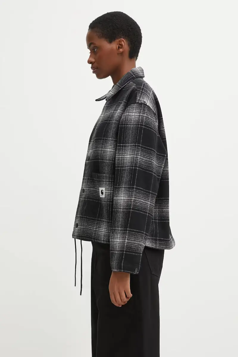 giacca con lana W' Brennan Shirt Jac colore grigio I035519.34JXX miniatura 2