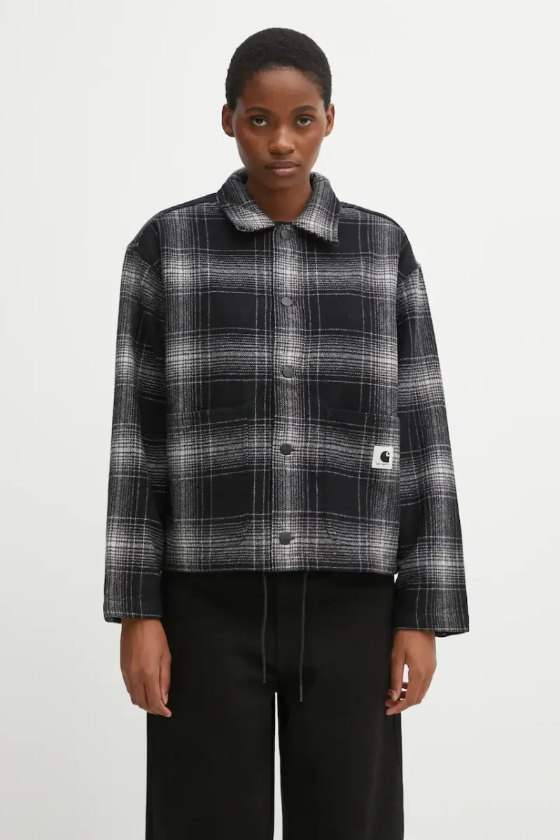 giacca con lana W' Brennan Shirt Jac colore grigio I035519.34JXX