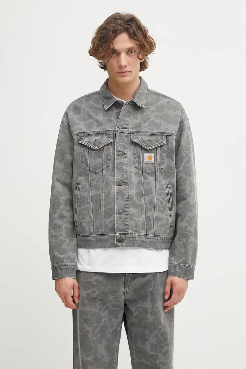 giacca di jeans Duck Helston Jacket colore grigio I033766.2I30H