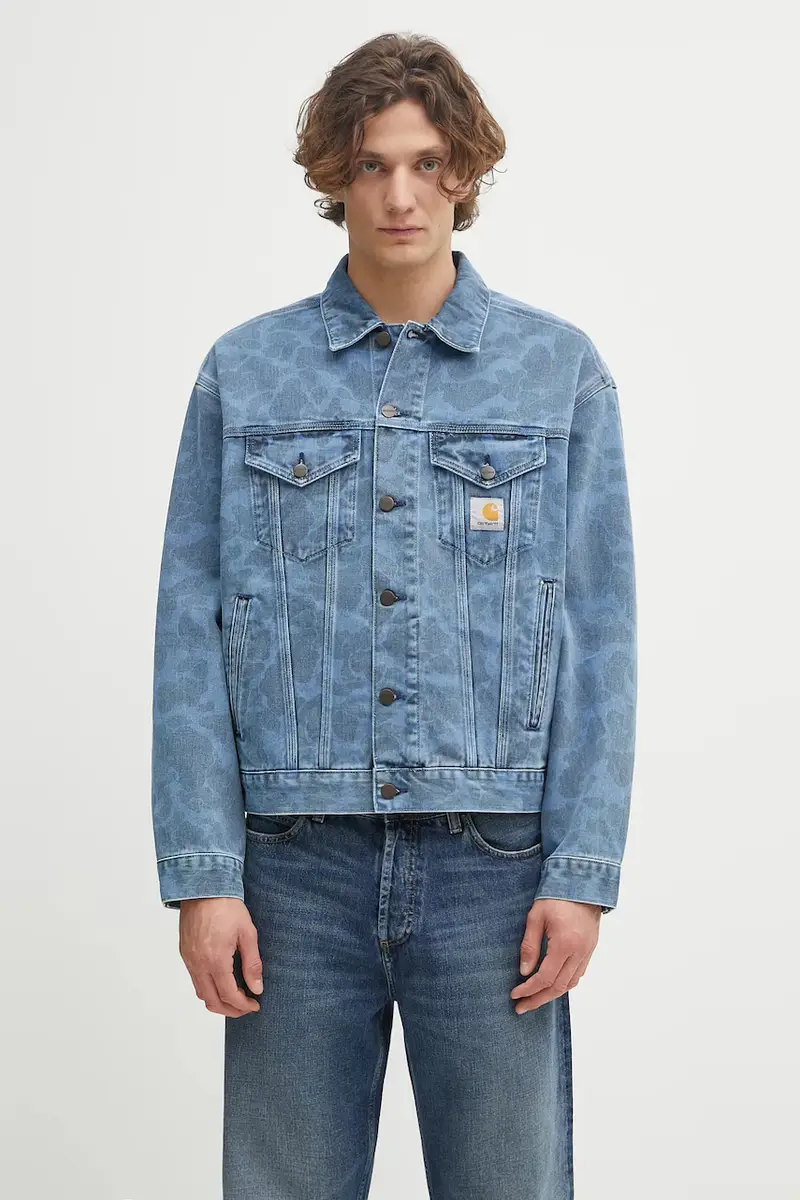 giacca di jeans Duck Helston Jacket colore verde I033766.2I235