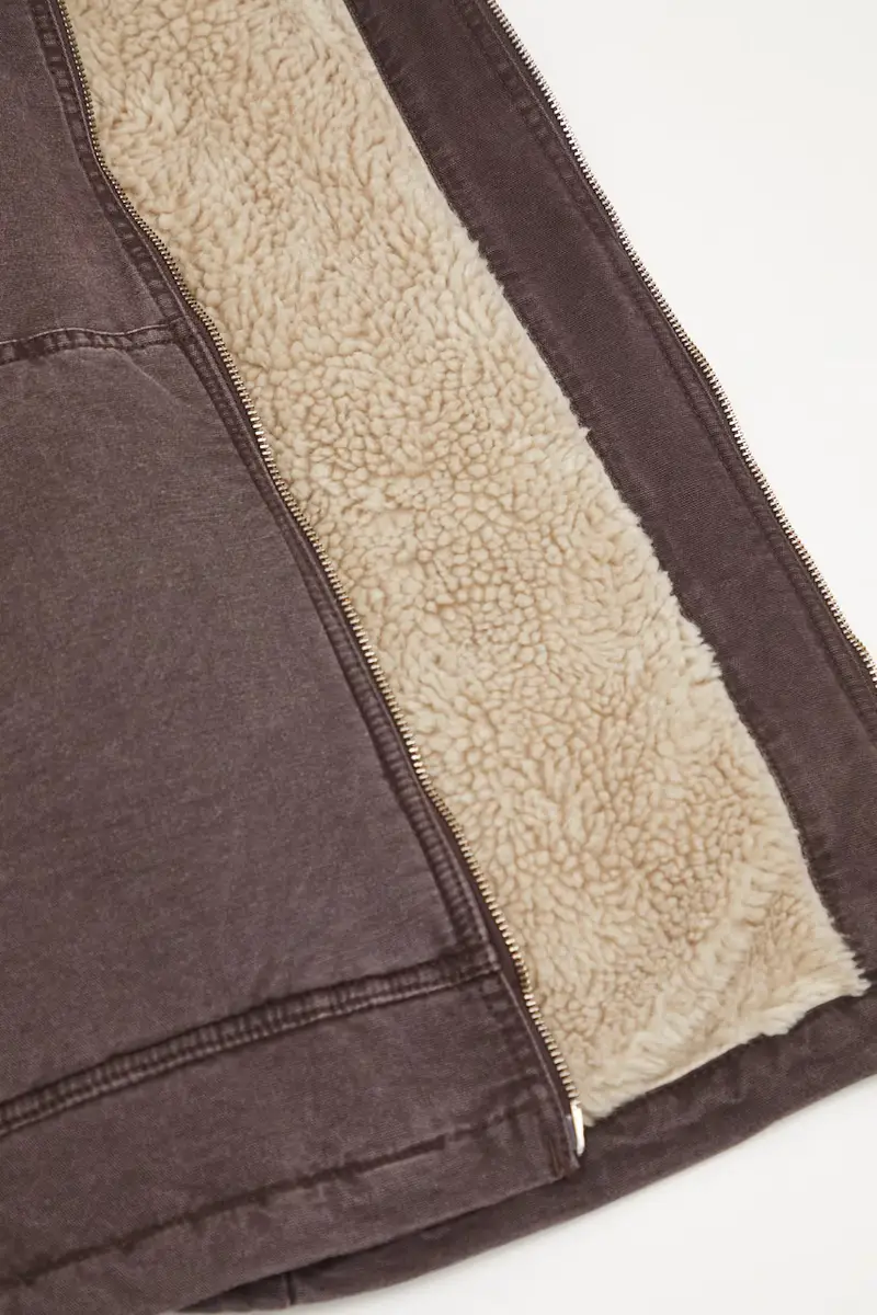 giacca di jeans W Hooded Mitch Jacket colore marrone I036317.33H0J miniatura 5