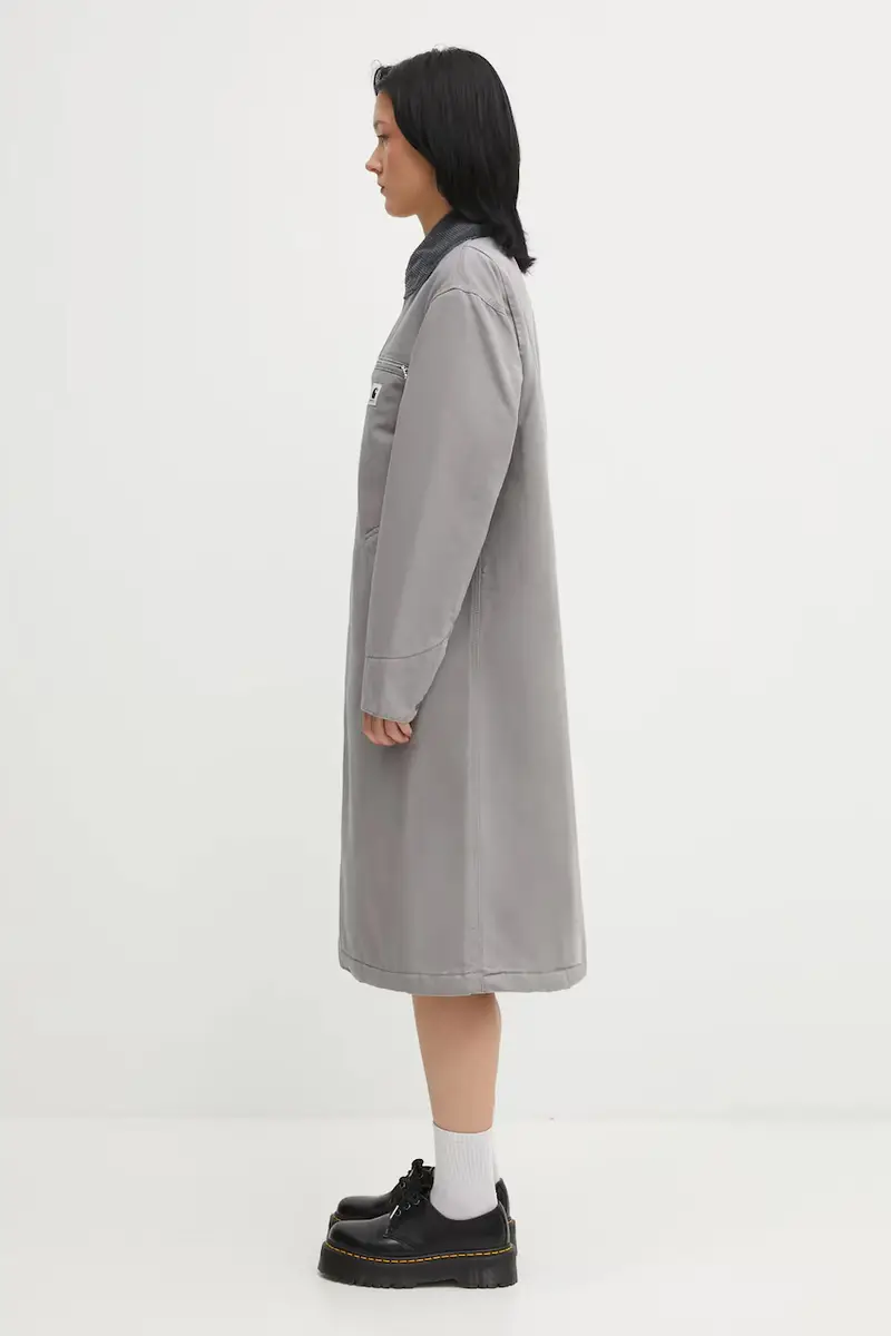 giacca di jeans W' Webster Coat colore grigio I035676.3D306 miniatura 2