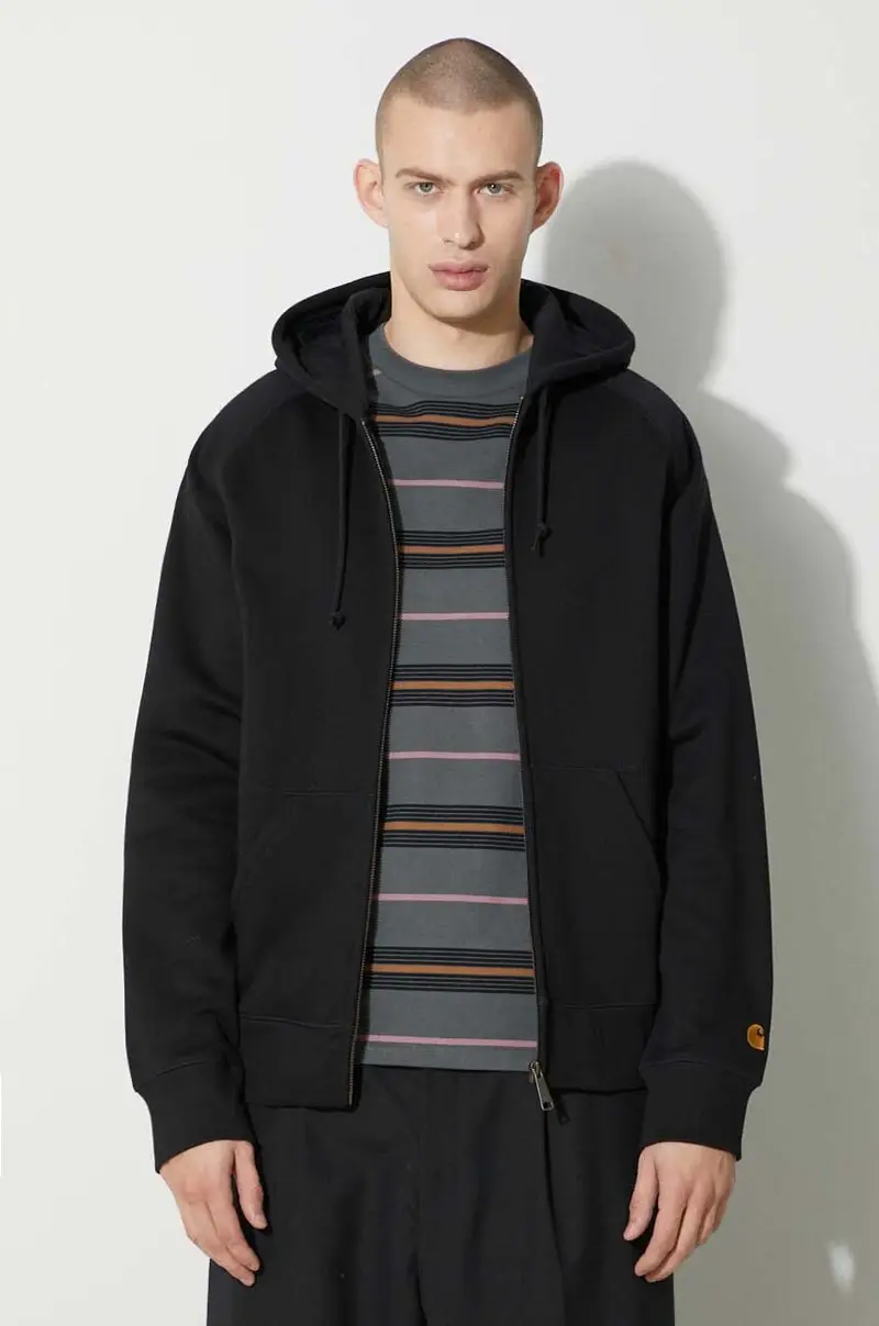 giacca Hooded Chase Jacket uomo colore nero con cappuccio I033664.00FXX