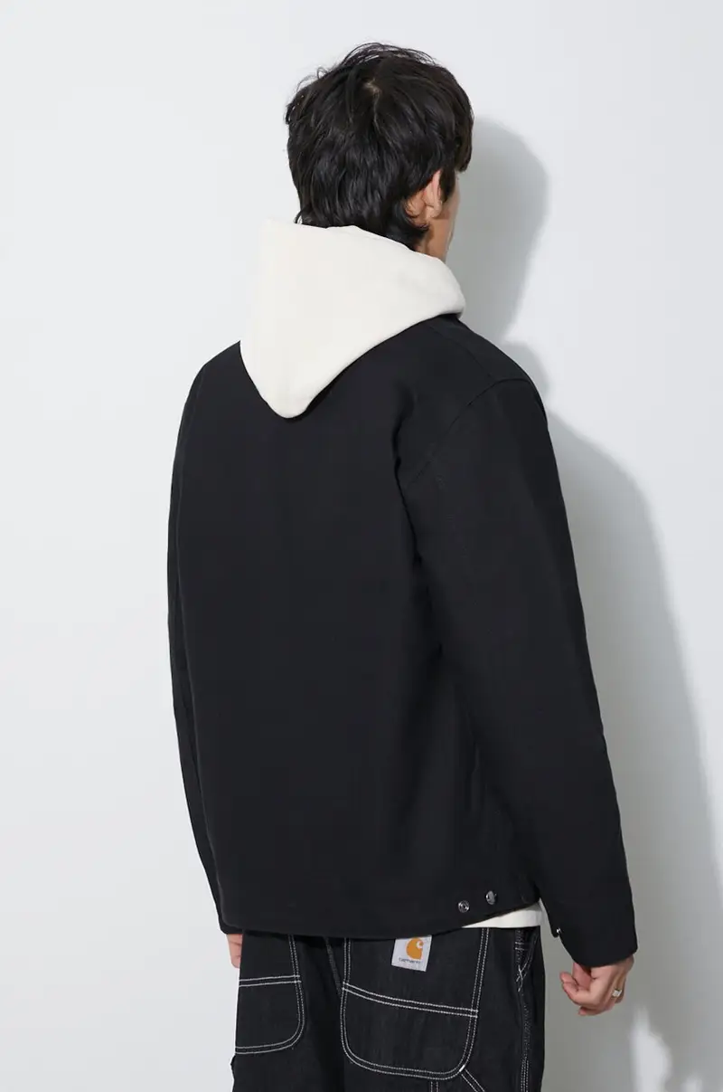 giacca in cotone colore nero miniatura 3