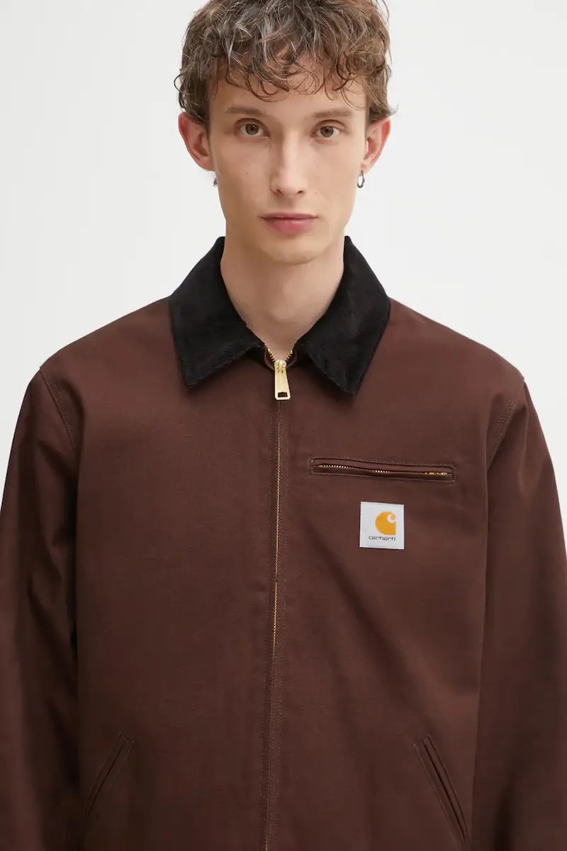 giacca in cotone Detroit Jacket colore marrone I015264.1YL01 miniatura 4