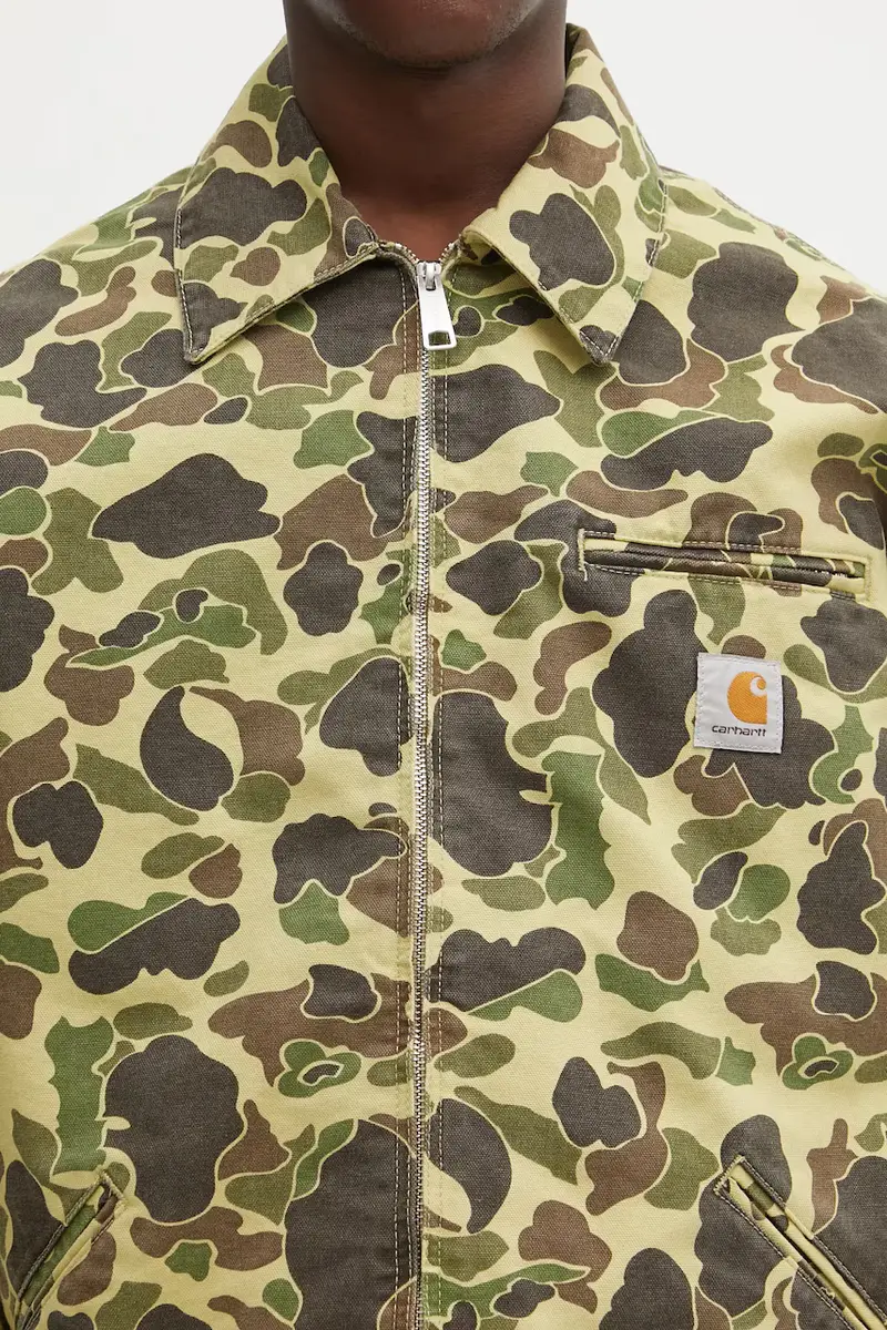 giacca in cotone Duck Detroit Jacket colore verde I034281.2EQ06 miniatura 4