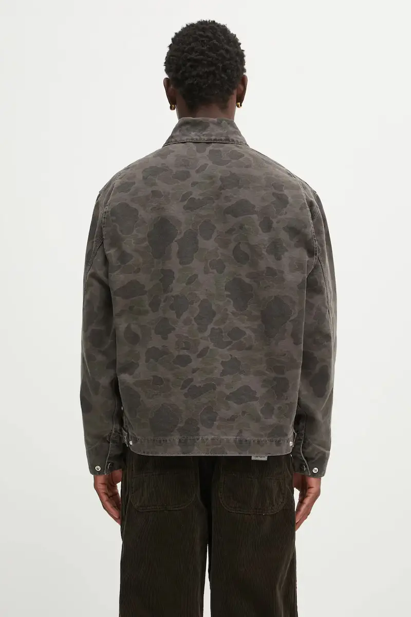 giacca in cotone Duck Detroit Jacket colore verde I034281.3ELGD miniatura 3