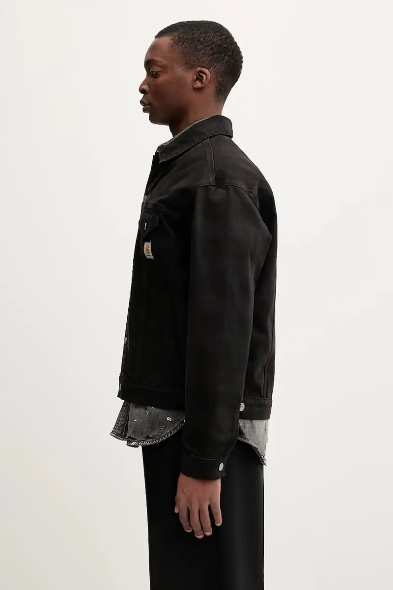 giacca in cotone Everson Trucker Jacket colore marrone I036266.3HVGD miniatura 2