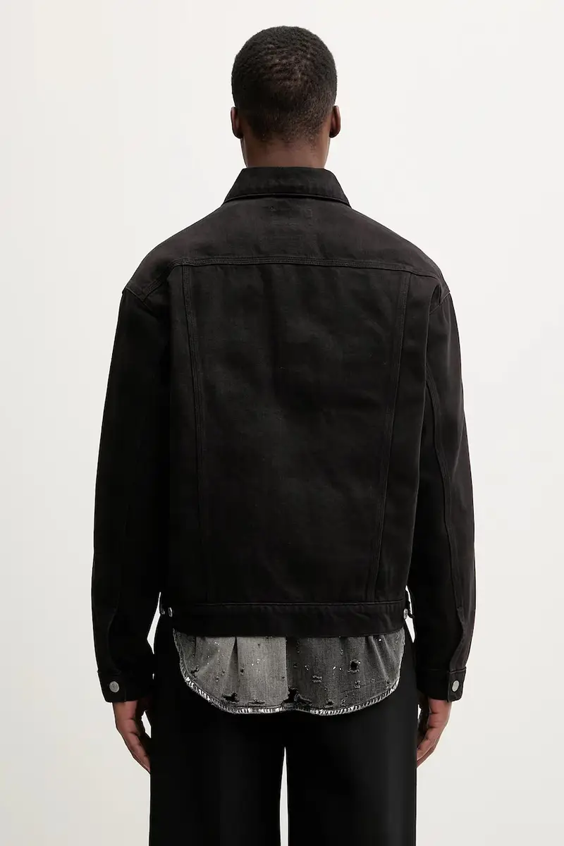 giacca in cotone Everson Trucker Jacket colore marrone I036266.3HVGD miniatura 3