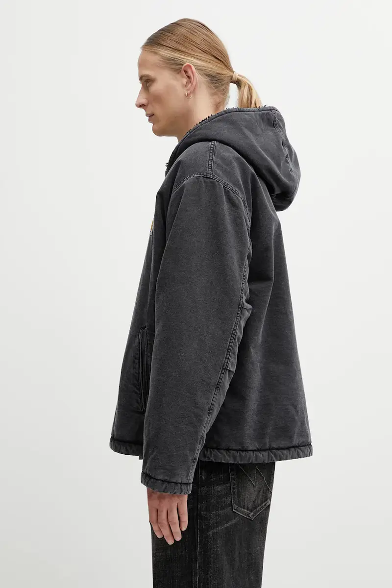 giacca in cotone Mitch Jacket colore nero I036242.890J miniatura 2