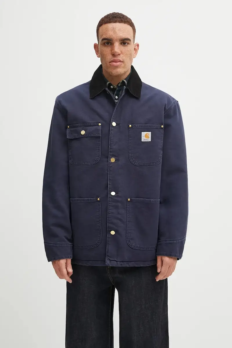 giacca in cotone OG Chore Coat colore blu navy I035613.0DI4O