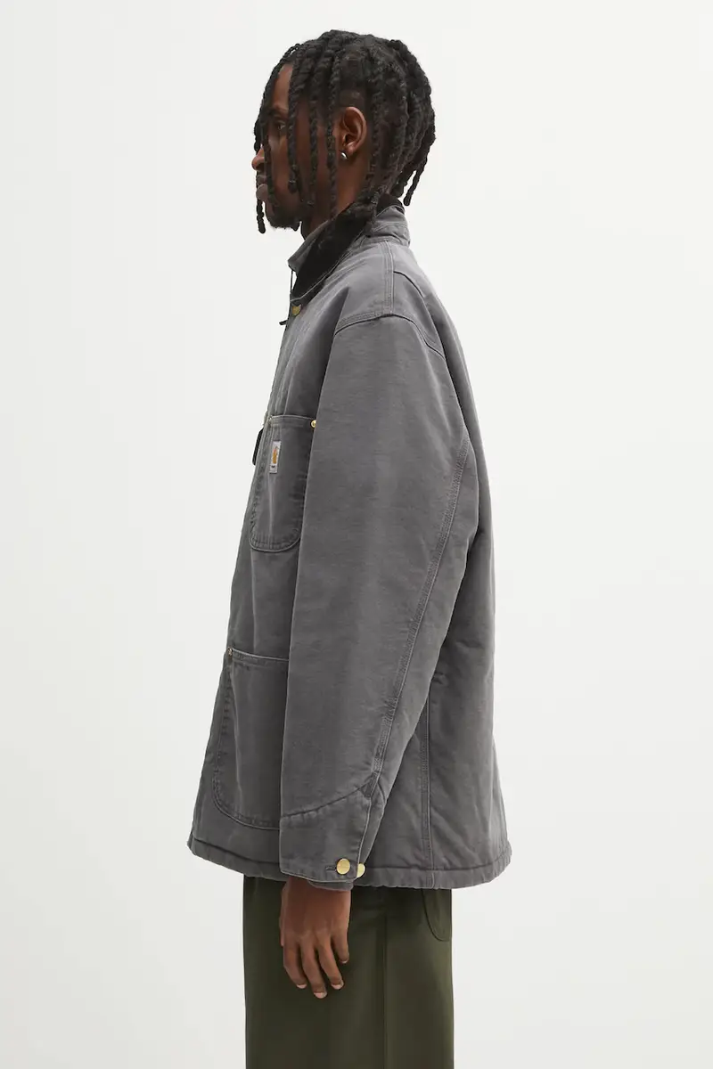 giacca in cotone OG Chore Coat colore grigio I035613.3CL4O miniatura 2