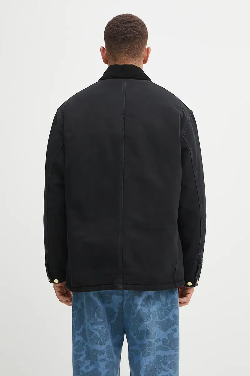 giacca in cotone OG Chore Coat colore nero I035613.00E4O miniatura 3