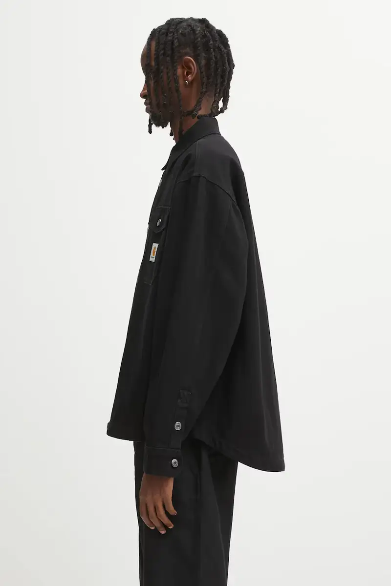 giacca in cotone Selby Shirt Jac colore nero I035305.89XX miniatura 2