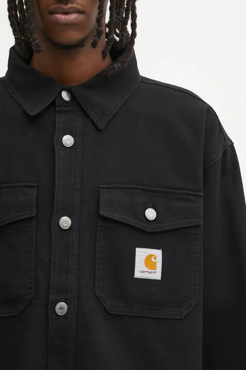 giacca in cotone Selby Shirt Jac colore nero I035305.89XX miniatura 4