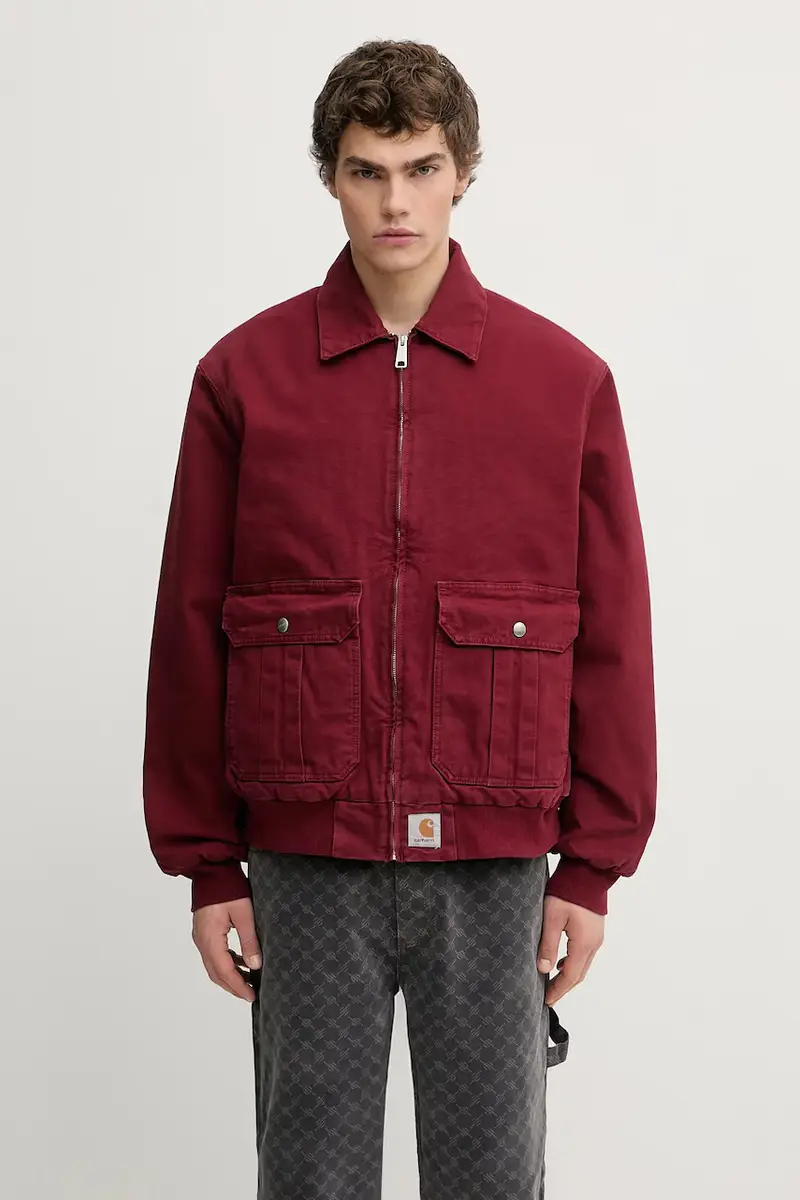 giacca in cotone Stanton Jacket colore rosso I035617.H806