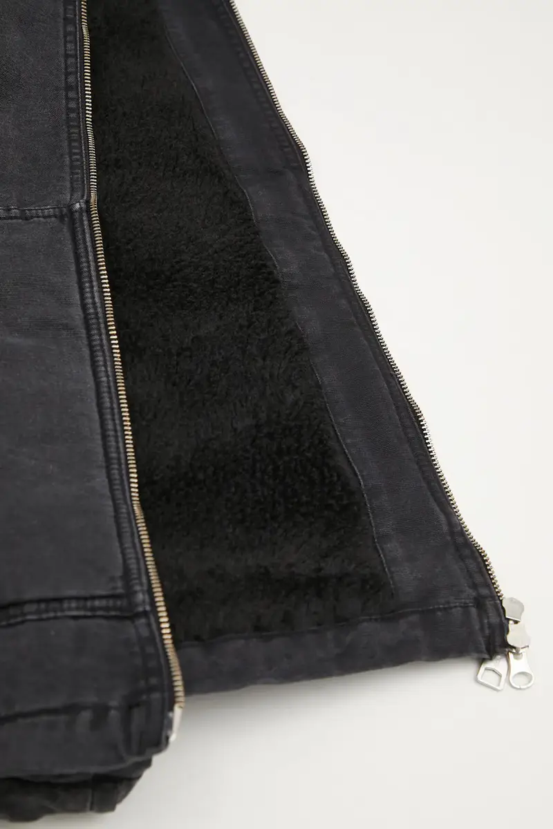 giacca in cotone W Hooded Mitch Jacket colore nero I036317.890J miniatura 5