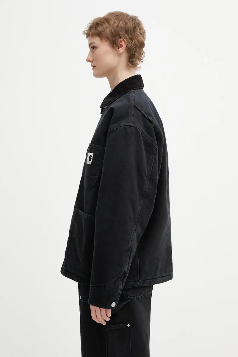 giacca in cotone W OG Michigan Coat colore nero I036315.00EB7 miniatura 2