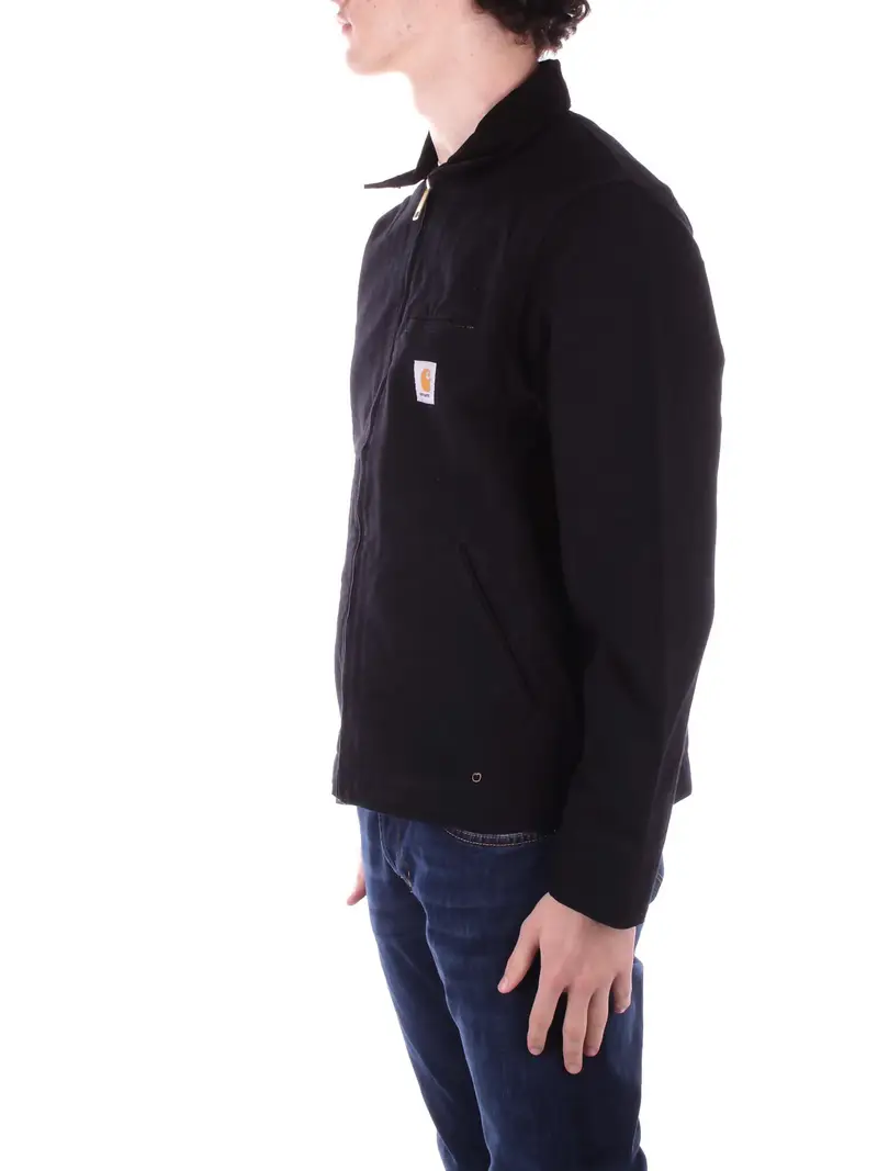 Giubbotto Uomo CARHARTT WIP Black Detroit jacket dearborn canvas miniatura 2