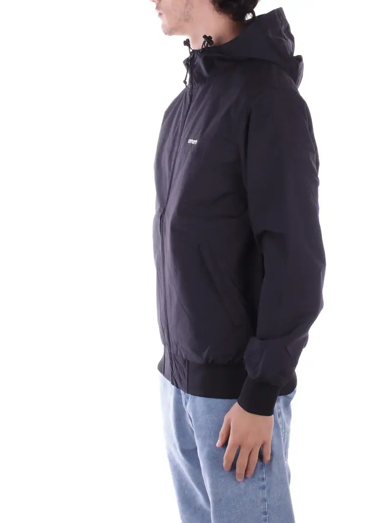 Giubbotto Uomo CARHARTT WIP Black white Hooded sail jacket nylon miniatura 2