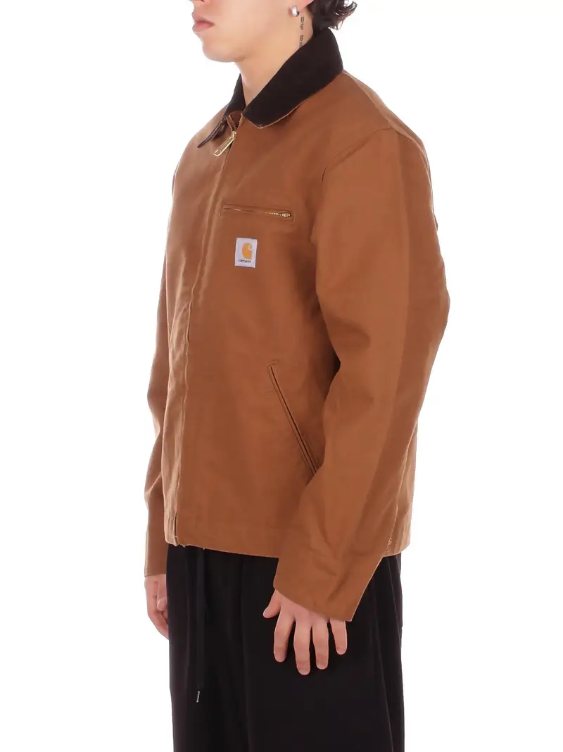 Giubbotto Uomo CARHARTT WIP Brown Detroit jacket dearborn canvas miniatura 2