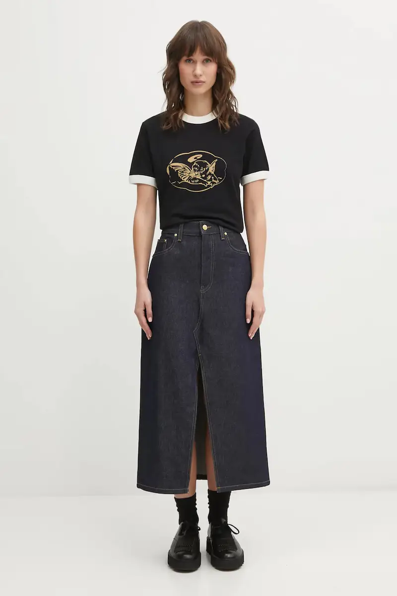 gonna di jeans W Brandon Skirt colore blu I036330.101 miniatura 5