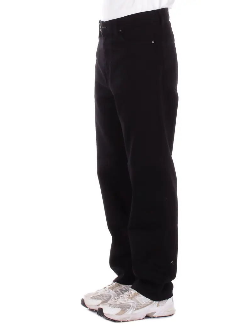 Jeans Uomo CARHARTT WIP Black rinsed Aaron pant camano miniatura 2