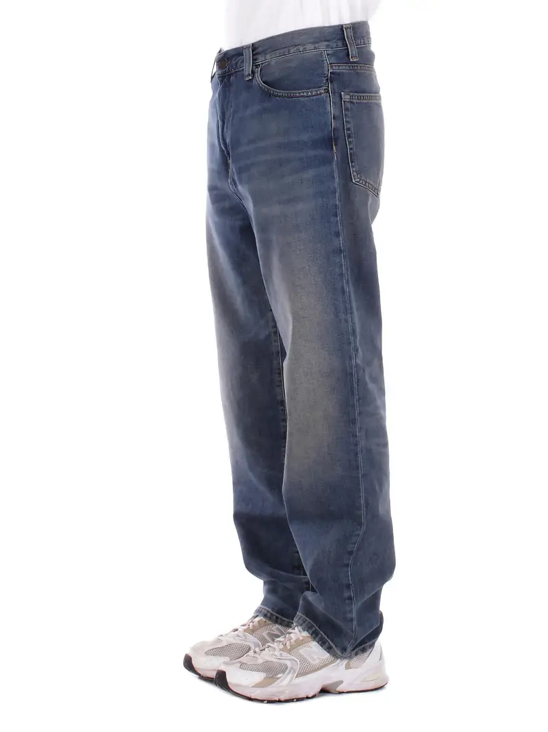 Jeans Uomo CARHARTT WIP Blue Aaron pant camano miniatura 2
