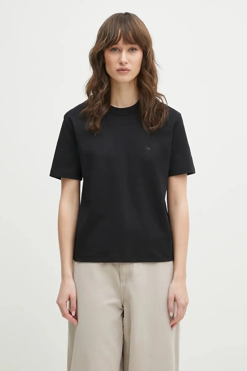 maglietta in cotone S/S Luca maglietta donna colore nero I034633