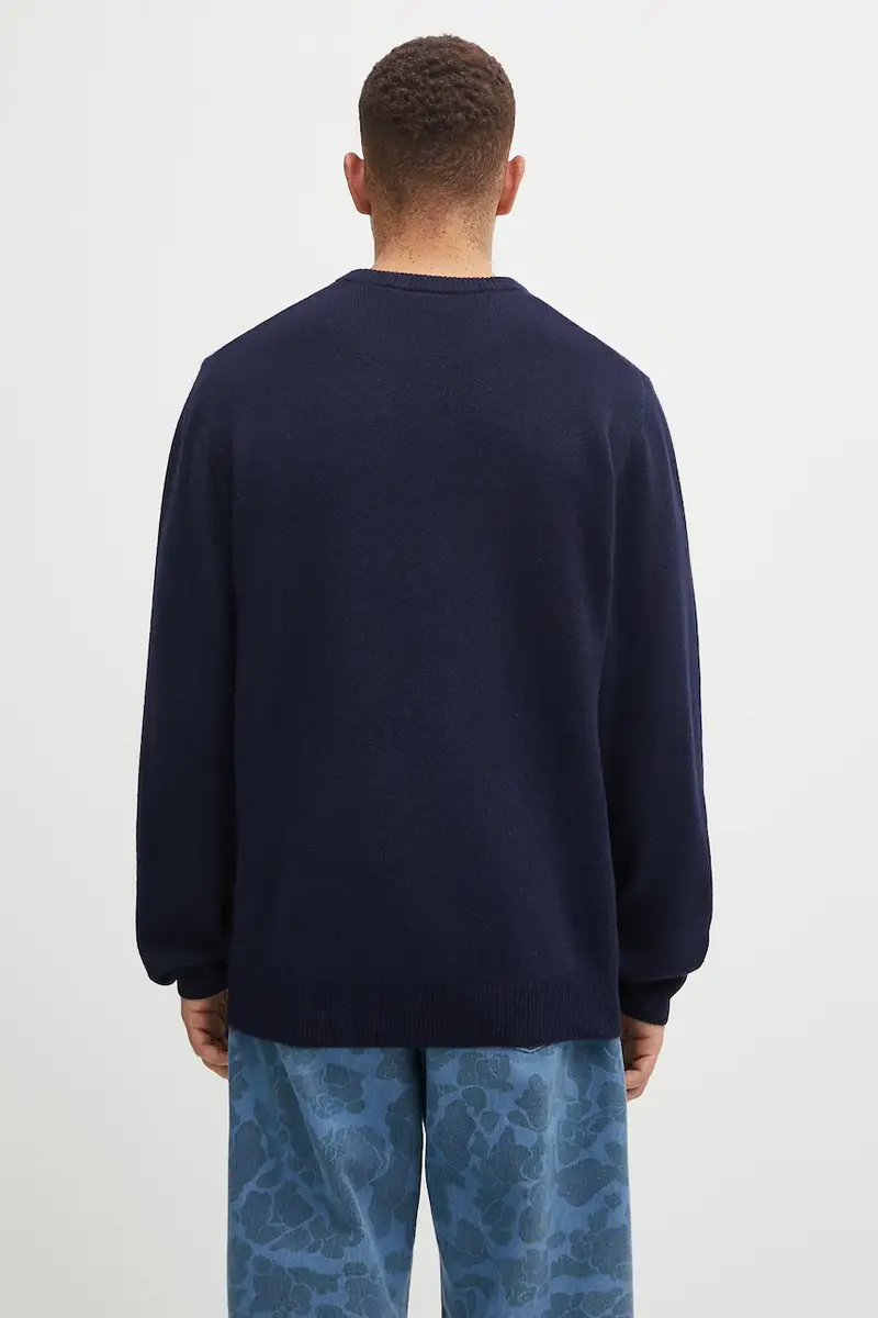 maglione con lana Alten Sweater colore blu navy I033917.J0XX miniatura 3